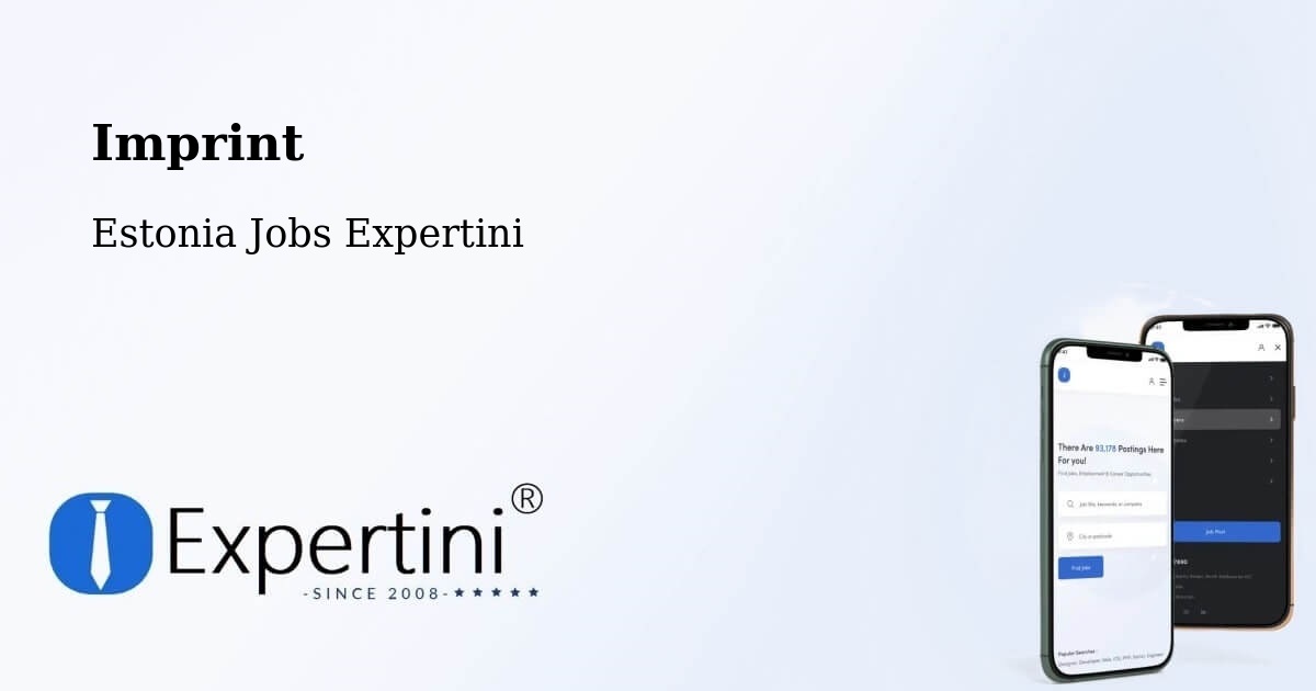 Imprint – Rapla - Estonia Jobs Expertini