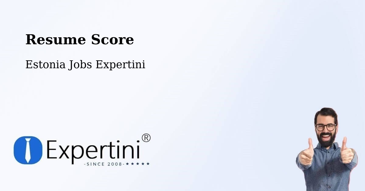 Resume Score & Job Description Match Tool – Rapla - Estonia Jobs Expertini